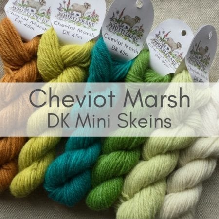 Cheviot Marsh- Double Knit (mini skein)