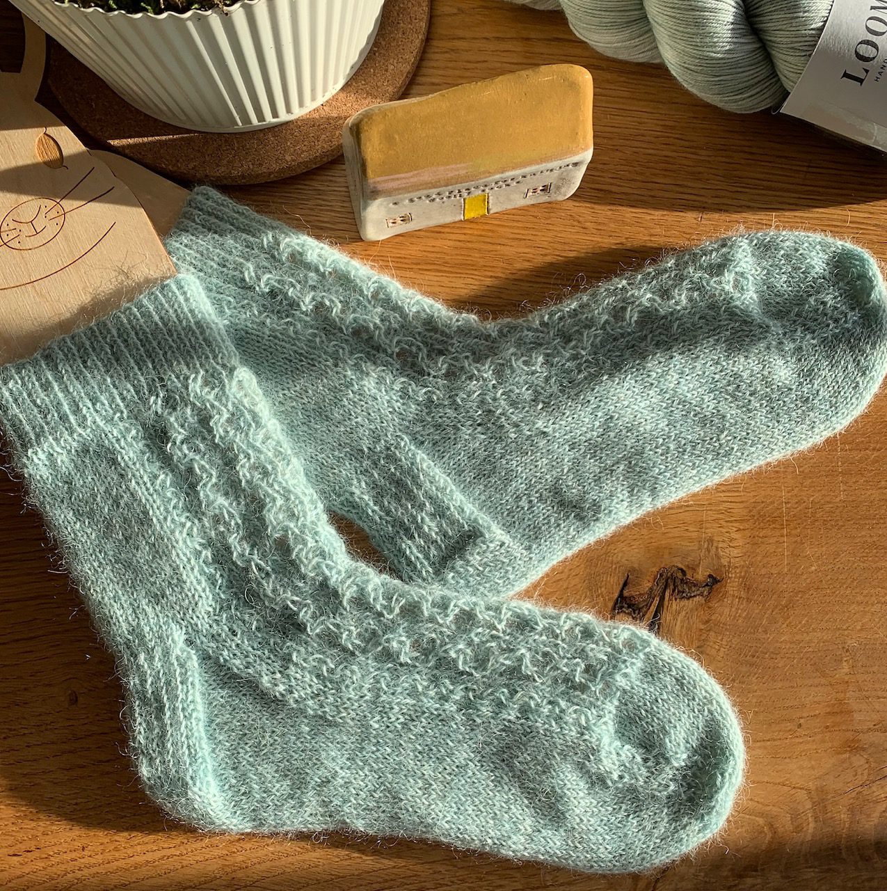 Scribbly Gum Socks by Helen Stewart - Curious Handmade - Image 2