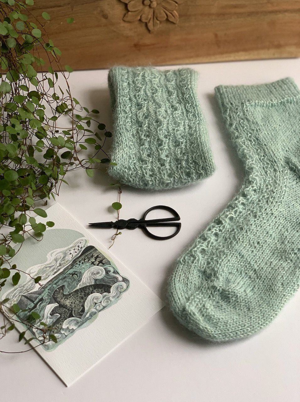 Scribbly Gum Socks by Helen Stewart - Curious Handmade