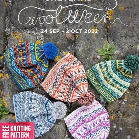 Bonnie Isle hat by Linda Shearer for Shetland Wool Week 2022