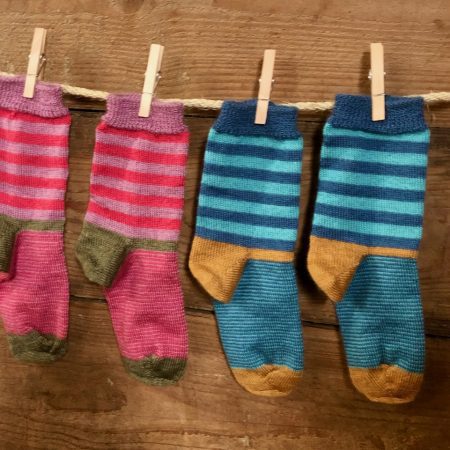 Whistlebare hand cranked socks - Hazel 3 colour socks