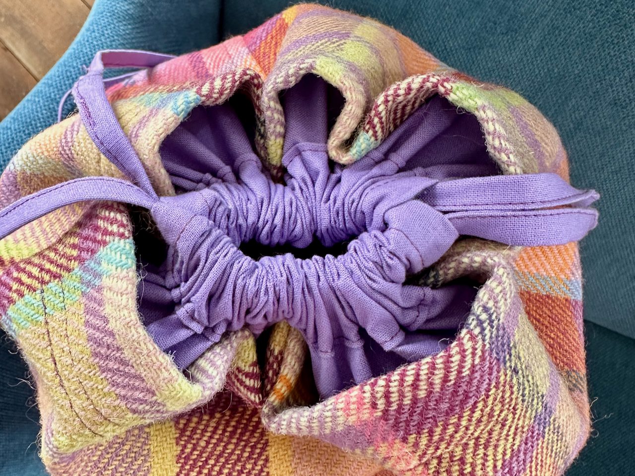 Whistlebare Tweed bag drawstring