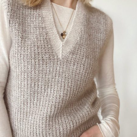 Friday Slipover V-neck by PetiteKnit